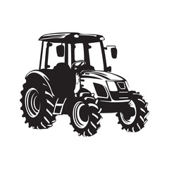 tractor silhouette design. agriculture machine sign and symbol. farm equipment.