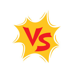 versus calligraphy design. battle competition sign and symbol.