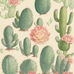 Raamstickers Cactus cactus pattern