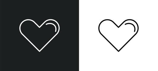 line icon in white and black colors. flat vector icon from collection for web, mobile apps and