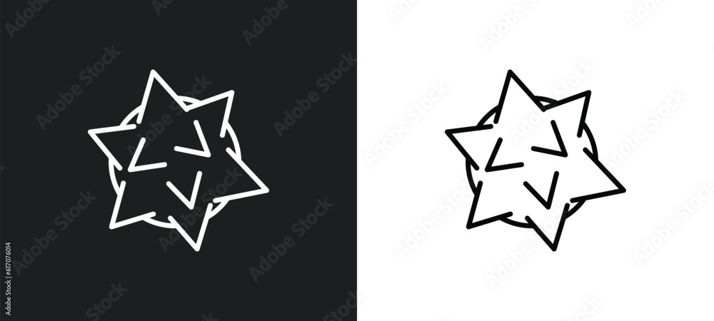 Poster e line icon in white and black colors. e flat vector icon from e collection for web, mobile apps and
