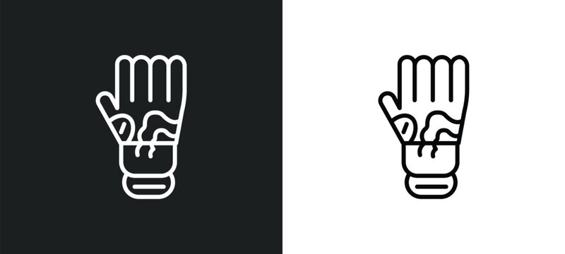 mottled skin line icon in white and black colors. mottled skin flat vector icon from mottled skin collection for web, mobile apps and ui.