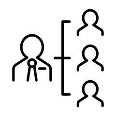 Organization chart icon