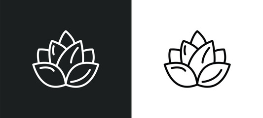 loto line icon in white and black colors. loto flat vector icon from loto collection for web, mobile apps and ui.