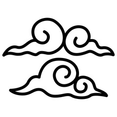 Decorative cloud icon