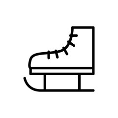 Ice skate shoe icon