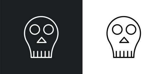 anthropology line icon in white and black colors. anthropology flat vector icon from anthropology collection for web, mobile apps and ui.