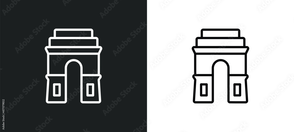 Poster medieval line icon in white and black colors. medieval flat vector icon from medieval collection for