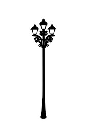 street lamp isolated