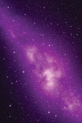 Purple night starry sky. Space vector background. Milky Way and stars - 617082415