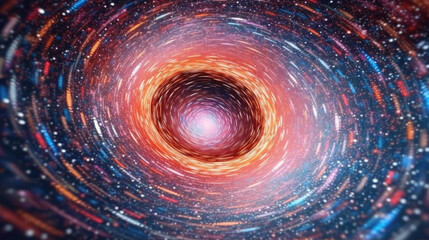 abstract spiral galaxy created with Generative AI Technology