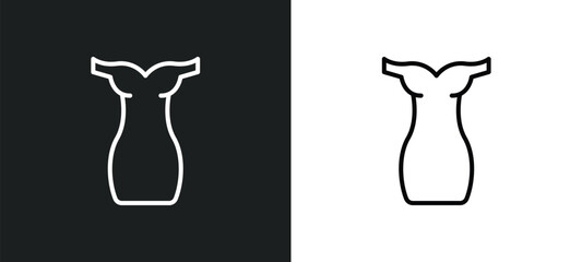 tinge line icon in white and black colors. tinge flat vector icon from tinge collection for web, mobile apps and ui.