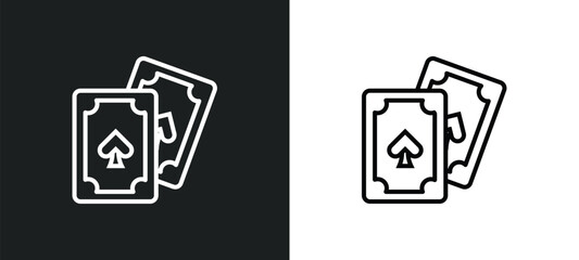 line icon in white and black colors. flat vector icon from collection for web, mobile apps and