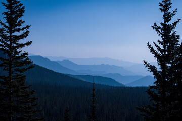 sunrise in the mountains