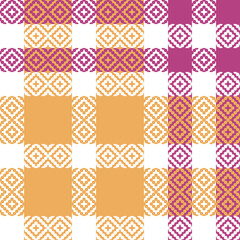 Obraz premium Tartan Plaid Pattern Seamless. Scottish Tartan Seamless Pattern. Template for Design Ornament. Seamless Fabric Texture. Vector Illustration