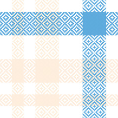 Obraz premium Tartan Plaid Pattern Seamless. Scottish Tartan Seamless Pattern. Traditional Scottish Woven Fabric. Lumberjack Shirt Flannel Textile. Pattern Tile Swatch Included.