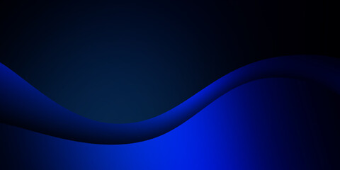 Abstract blue wave on a blue background	
