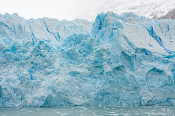 glaciar perito moreno primer plano en la patagonia argentina - obrazy, fototapety, plakaty