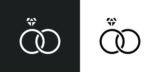 line icon in white and black colors. flat vector icon from collection for web, mobile apps and