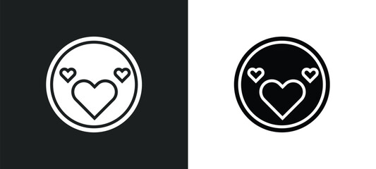 line icon in white and black colors. flat vector icon from collection for web, mobile apps and