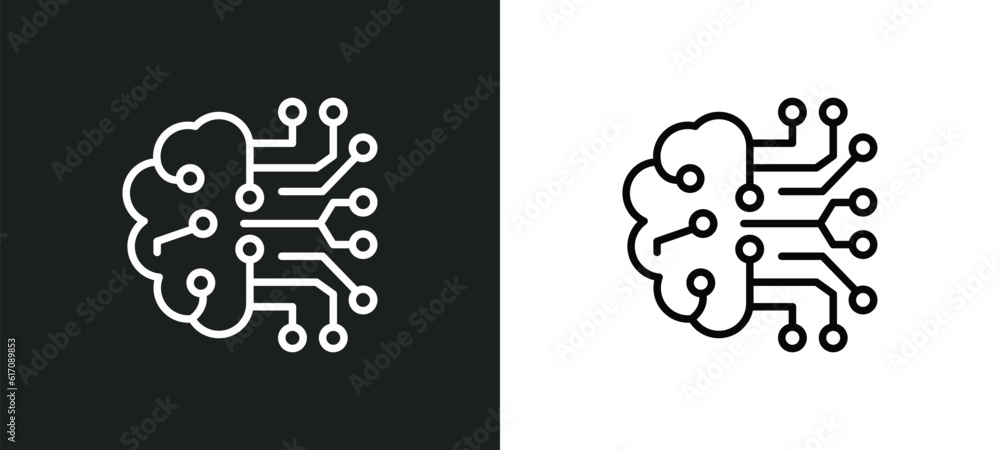 Poster cookies line icon in white and black colors. cookies flat vector icon from cookies collection for we