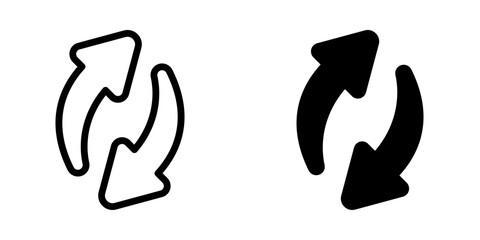 Refresh icon. sign for mobile concept and web design. vector illustration