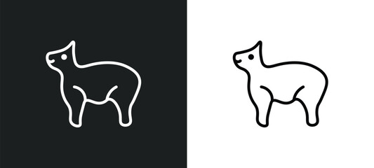 musk line icon in white and black colors. musk flat vector icon from musk collection for web, mobile apps and ui.