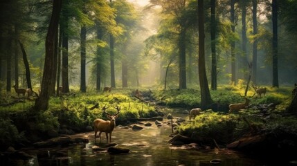 A image capturing untouched natural landscapes. AI generated