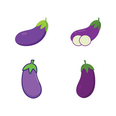 Vector Eggplant Illustration Design