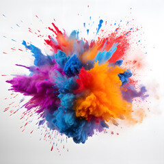Fototapeta na wymiar Abstract Artistic Concept - Color Explosion of Creativity - Generative AI