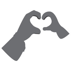 hand holding a heart