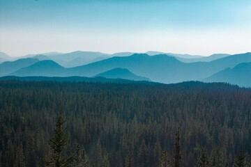 morning in the mountains