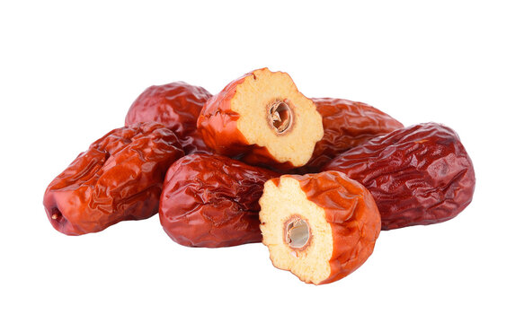 Dried red date or Chinese jujube on transparent png
