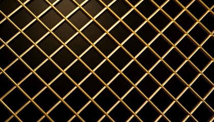Gitternetz in Gold (KI-/AI-generiert)