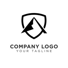 Premium Modern Vector Logo Mountain For Company Logo With Abstract Letter A Identity & Shield Logo