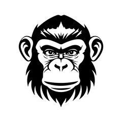 monkey silhouette illustration 