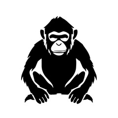 monkey silhouette illustration 