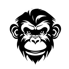 monkey silhouette illustration 