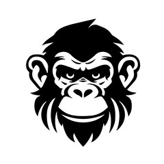 monkey silhouette illustration 