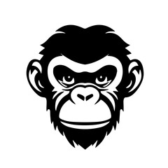monkey silhouette illustration 