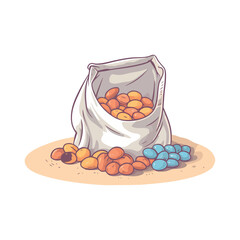 Fresh autumn fruit and vegetable meal