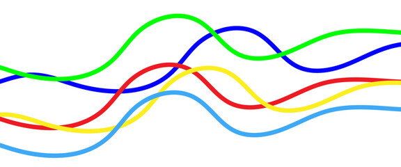 Abstract futuristic wave line background. Design element for technology, science, music or modern concept. Abstract frequency sound wave lines and technology curve lines background.