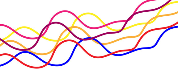  Modern colorful flowing wave lines and glowing moving lines. Futuristic technology and sound wave lines background. esign used for banner, template, science, business and many more.