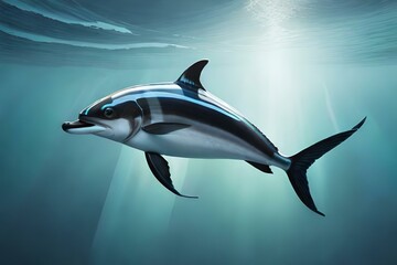 Obraz na płótnie Canvas dolphin in the water