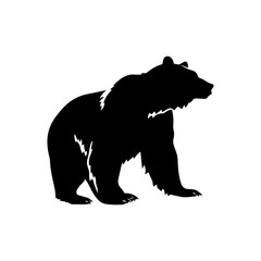 bear silhouette illustration