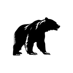 bear silhouette illustration