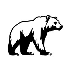 bear silhouette illustration