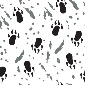 Animal footprint, spot, stain, blob pattern.