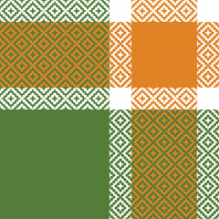 Obraz premium Scottish Tartan Plaid Seamless Pattern, Gingham Patterns. Template for Design Ornament. Seamless Fabric Texture. Vector Illustration