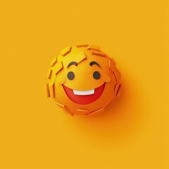 Expressive Paper Cuts  Minimalistic 3D Craft Illustration Celebrating World Emoji Day